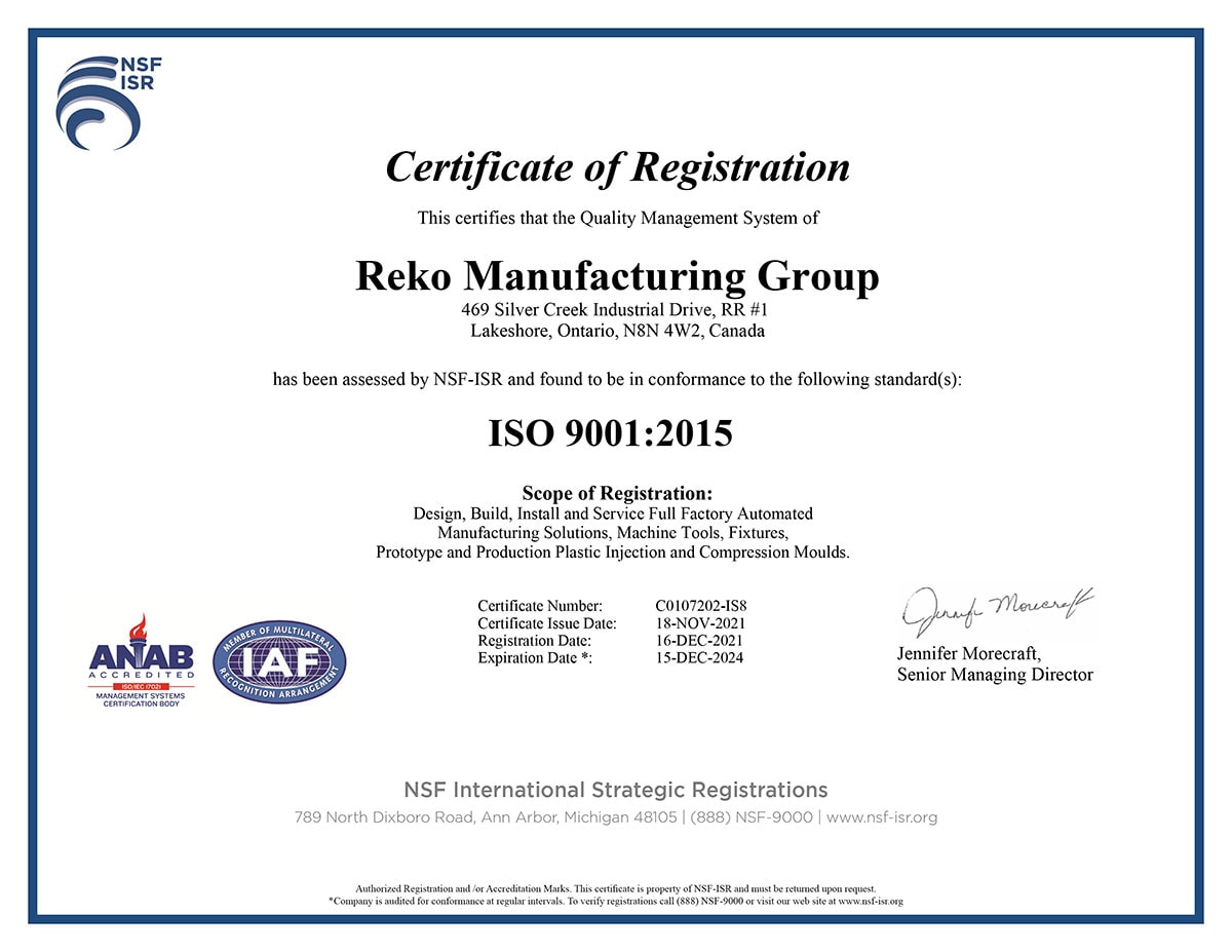 RMG-ISO-Certification